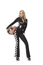 Sexy Adult Womens Halloween Costumes Nascar Race Car Racer Driver Jumpsuit Costume Theme Party Outfit Leg Avenue