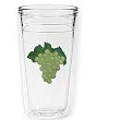 Grapes (Green) 12 oz Slimline Insulated Beverage Tumbler, Clear