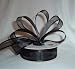 Organza Satin Edge Ribbon - 7/8" - 25 Yards (75 FT) - Black
