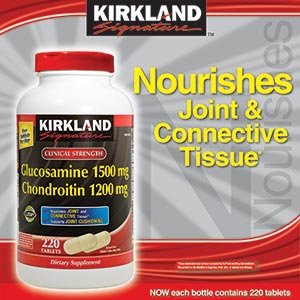 Kirkland Signature Glucosamine HCI 1500mg Chondroitin Sulfate 1200mg 220 Tablets / New Increased Count