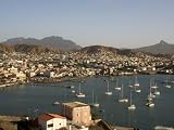 Mindelo City and Harbour, Sao Vicente, Cape Verde Islands, Atlantic, Africa Photographic Poster Print by G Richardson, 24x18