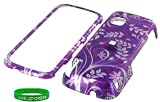 Purple Flower Design Snap On Hard Case for Nokia Nuron 5230 Phone ,T-Mobile