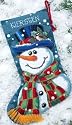 Mr. Frost Stocking Needlepoint Kit-16 Long