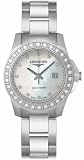 Longines Watches- Longines Hydroconquest with Mother of Pearl Dial Diamond Markers and Diamond Bezel Water resistant to 300M Women's Watch