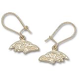 LogoArt Baltimore Ravens 10K Gold Team Logo Dangle Earrings