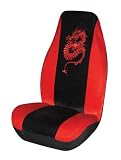 Allison 65-2741RED Red Dragon Universal Bucket Seat Cover - Pack of 1