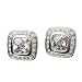 Cubic Zurconia and Clear Crystal Earrings Fashion Jewelry