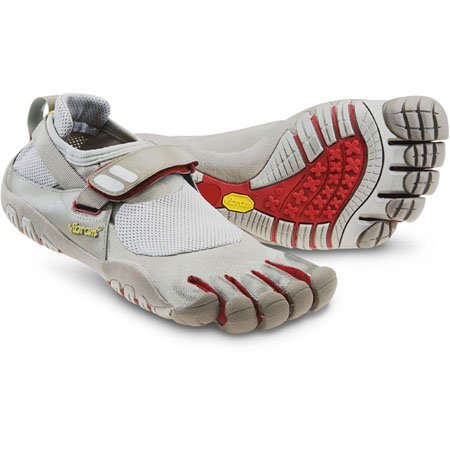 Womens Vibram FiveFingers TrekSport, Color:Khaki/Red, 40 B