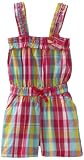 Young Hearts Toddler Girls Ruffle And Plaid Romper
