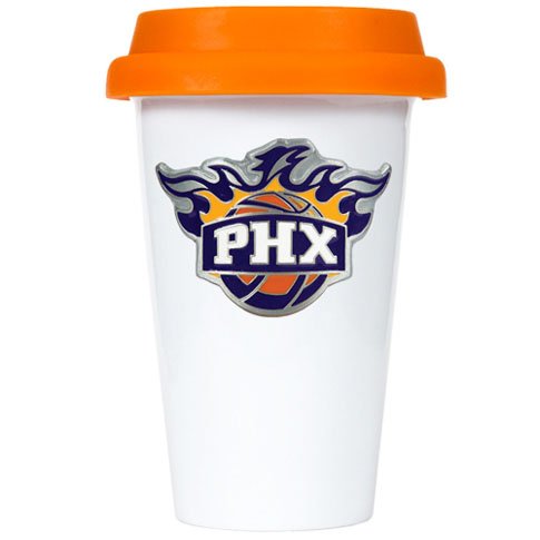 Phoenix Suns Ceramic Travel Cup (Team Color Lid)
