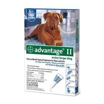 Set A Shopping Price Drop Alert For Advantage II 6-Month Dogs Over 55 Lbs (Blue) @