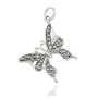 Sterling Silver Marcasite Butterfly Charm