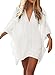 POSESHE Women's Solid Oversized Beach Cover Up