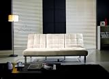 Banquette clic clac 3 places tissu canapé-lit snowy Image du produit