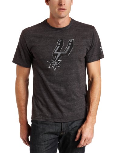 NBA San Antonio Spurs Better Logo Tri Blend Tee (Black, Medium)