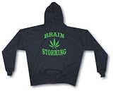 BRAIN STORMING With Pot Leaf Logo Men's Hoodie Sweat Shirt Small thru 4XL