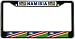 Namibia Namibian Flag Black License Plate Frame Metal Holder
