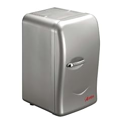 Mini K�hlschrank in silber, 17 Liter Volumen, 12 & 220 Volt - der perfekte Zweit-K�hlschrank, auch als K�hlbox f�r Auto, Wohnzimmer und B�ro. Minik�hlschrank