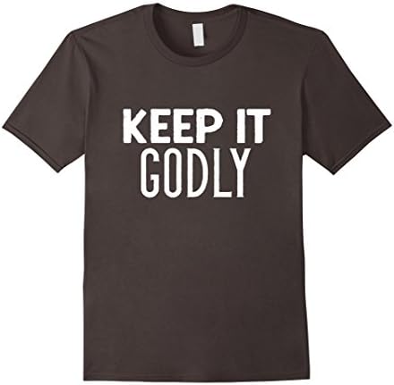 Men's Keep it godly t-shirt  Medium Asphalt