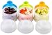 Snack Dispenser, Kidsmile Twist-Lock Stackable Portable Baby Snacks Storage Containers/BPA Free Mini On-the-Go Food Containers/Set of 3 in Orange, Green and Blue