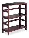 Espresso Wide 2-Section Bookshelf
