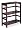 Winsome 92326 Espresso Beechwood SHELF 2-SECT WIDE