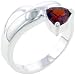 Sterling Silver Citrince Triangle Promise Ring