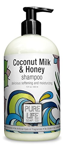 Pure Life Soap Shampoo, Coconut Milk and Honey, 15 Fluid Ounce
