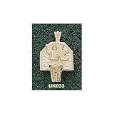 Kentucky Wildcats Solid 10K Gold ''UK'' Backboard Pendant