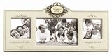 Everything's Relative Family Triple Frame Antique White Ceramic, 13-3/4 Inches by 6 Inches