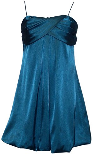 Satin Prom Bubble Mini Holiday Gown Party Formal Cocktail Dress Bridesmaid – L