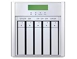 Sans Digital MobileRAID MR5CT1 (MAC5CT) 5 Bay SATA to USB2.0 / 1394b / eSATA RAID 6 Enclosure (Silver) - Retail