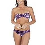 Mossimo® Black: Women's Swimwear - Purple & Purple/White Polka Dot
