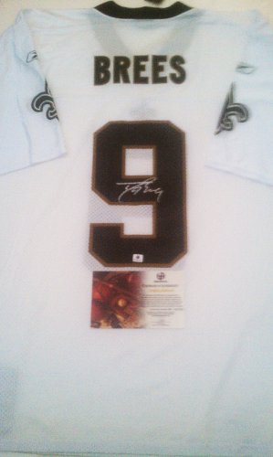 drew brees saints. Drew Brees Signed New Orleans Saints NFL Officially licensed replica jersey. Jersey shown is the exact jersey you will receive. Comes with a certificate of