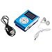 Sandistore Mini USB Clip Mp3 Player LCD Screen Support 32gb Micro Sd Tf Card Blue