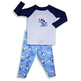 B.T. Kids - Toddler Boys Long Sleeve Baseball Dog Pajamas, Blue, Navy