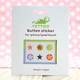 「全22柄」Apple iPhone / iPad / iPod 対応 ボタン　ステッカー　6個入れ　iPad iPhone button sticker　（1197-7）