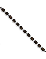 Sterling Silver Smokey Quartz Bracelet