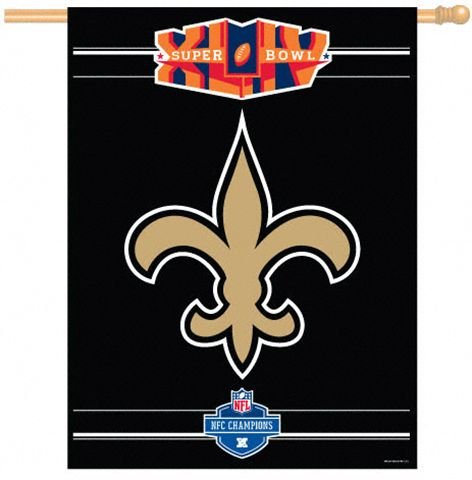 New Orleans SAINTS NFC Champs Super Bowl XLIV 44 FLAG