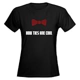 woman Bow tie:Bow ties are cool. Tardis Women's Dark T-Shirt by CafePress