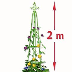 Garten Obelisk Rankhilfe ca. 2,00m spitz Kletters�ule Rankgitter Rosens�ule