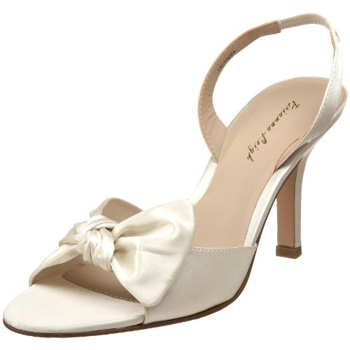 Brianna Leigh Women's Deanna Slingback Sandal,Ivory,8 M US