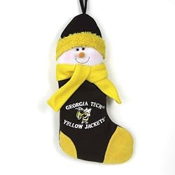 Georgia Tech Yellowjackets NCAA Snowman Holiday Stocking (22)"