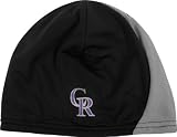 Colorado Rockies New Era Black AC Performance Therma Base&Atilde;&cent;&acirc;��&Acirc;&cent; On Field Knit Hat