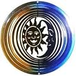 SunSationsTM Medium Sun Moon Wind Spinner - Color: Blue/Copper