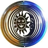 SunSationsTM Medium Sun Moon Wind Spinner - Color: Blue/Copper