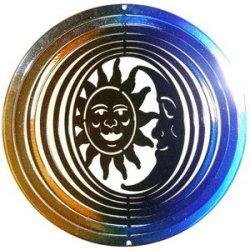 SunSationsTM Medium Sun Moon Wind Spinner - Color: Blue/Copper