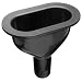 Looped Logic LL0603CS-B Black Polypropylene Cup Sink, Chemical Resistant, 7.25" Length x 4.50" Width