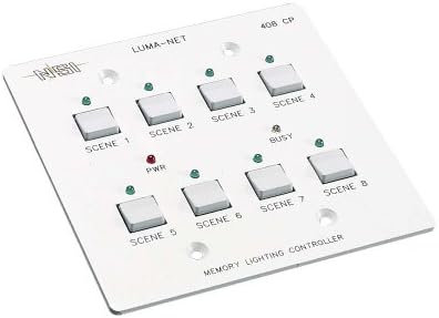 Leviton N0408-CP0 Remote Memory Control Panel with 8 Programmable Scenes