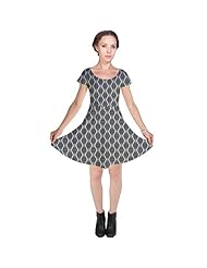 Polyester/Spandex Stretchy Dots Print Cap Sleeves  Dress